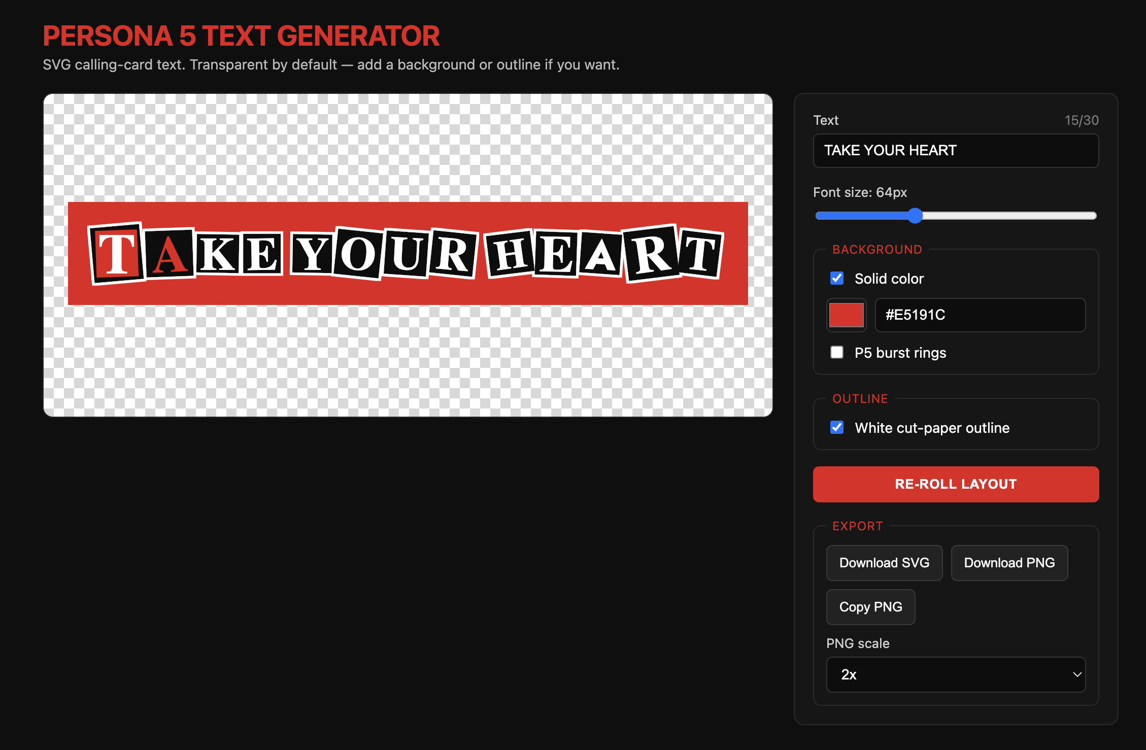 persona-5-font-gen screenshot